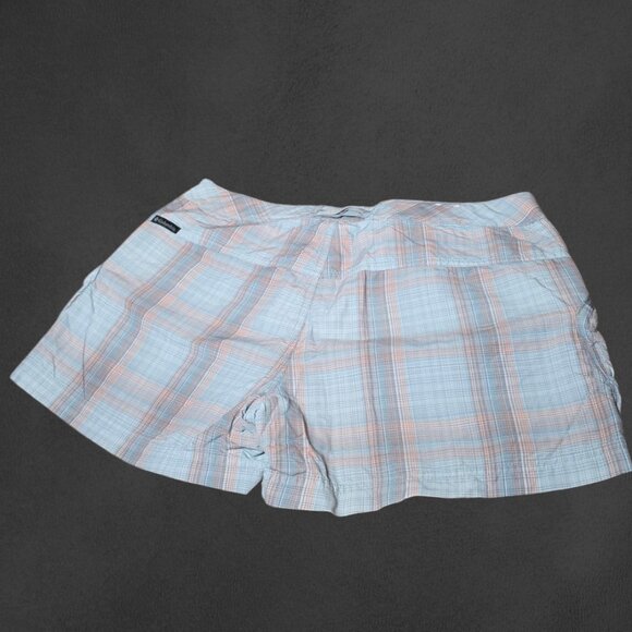 COLUMBIA Outdoor Plaid Hiking Shorts sz S - Picture 4 of 7